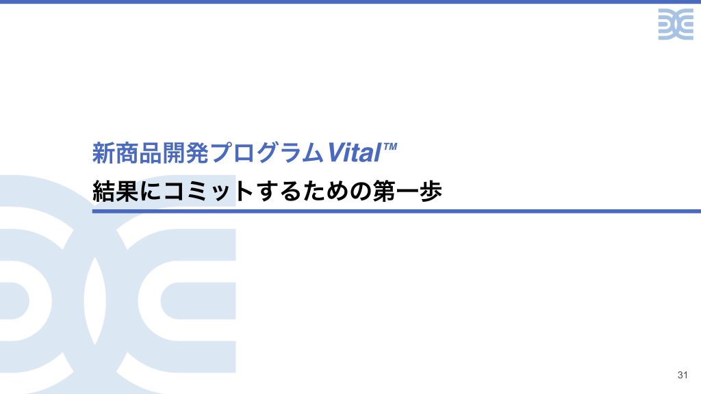 新商品開発プログラムVital™︎ 結果にコミットするための第一歩