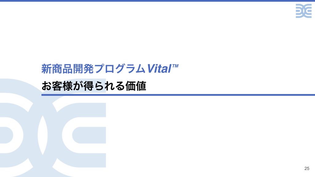 新商品開発プログラムVital™︎ お客様が得られる価値